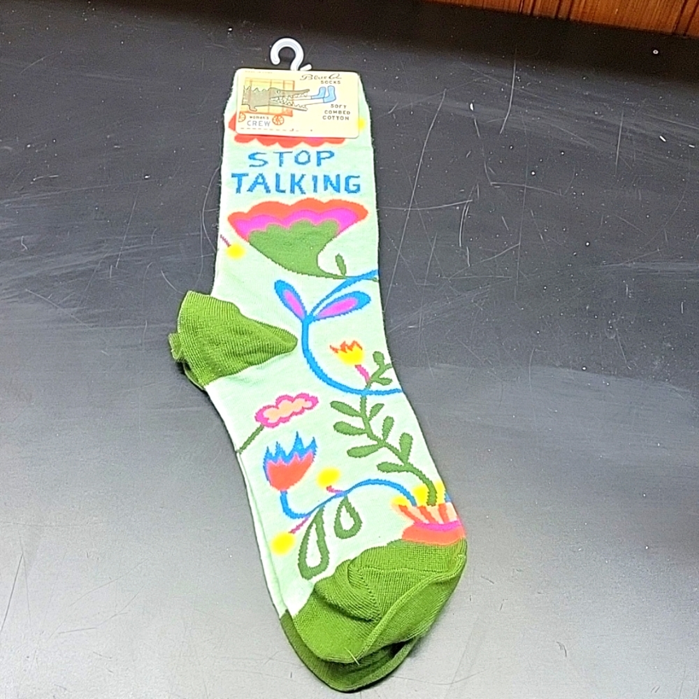 Blue Q socks woman crew size 5-10